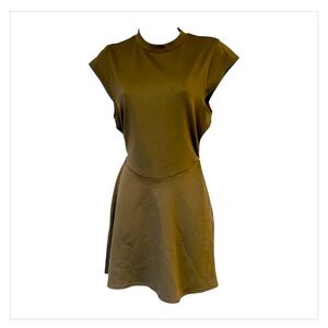Urban Outfitters Women's Medium Olive Green Open Back Mini Dress Night Out NWT‎